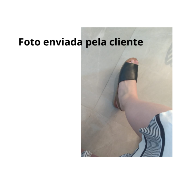 Rasteira Papete Confort Preta - Imagem 3