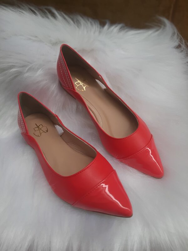 Sapatilha Color Vermelho Verniz - Imagem 4