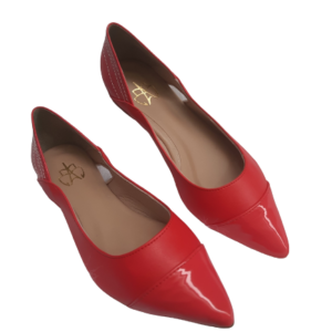Sapatilha Color Vermelho Verniz