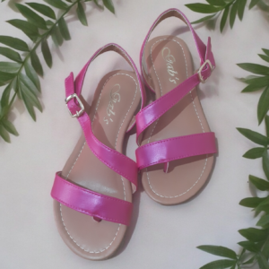 Rasteirinha Confort Dupla Fita Rosa Pink