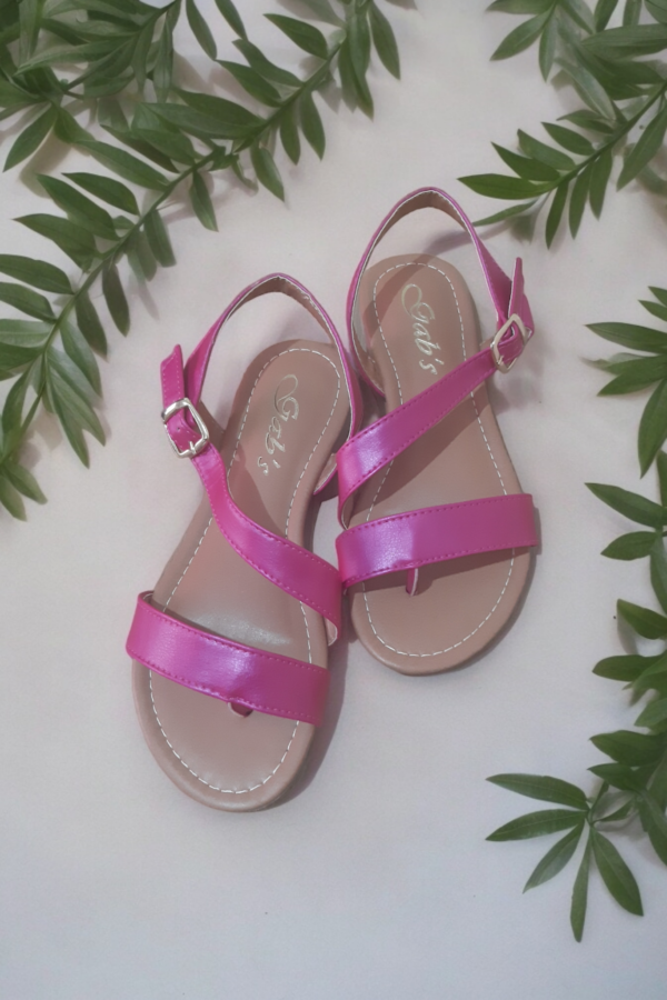 Rasteirinha Confort Dupla Fita Rosa Pink