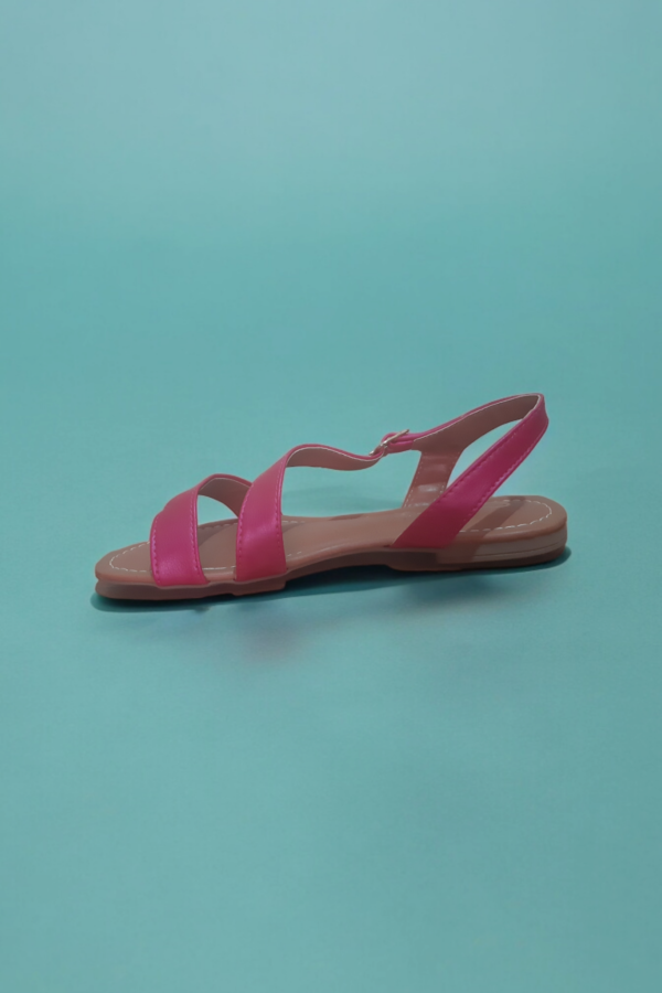 Rasteirinha Confort Dupla Fita Rosa Pink - Imagem 5