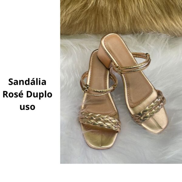 Sandália Rosé Duplo Uso - Imagem 2