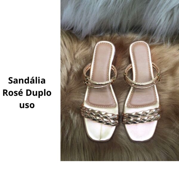 Sandália Rosé Duplo Uso - Imagem 3