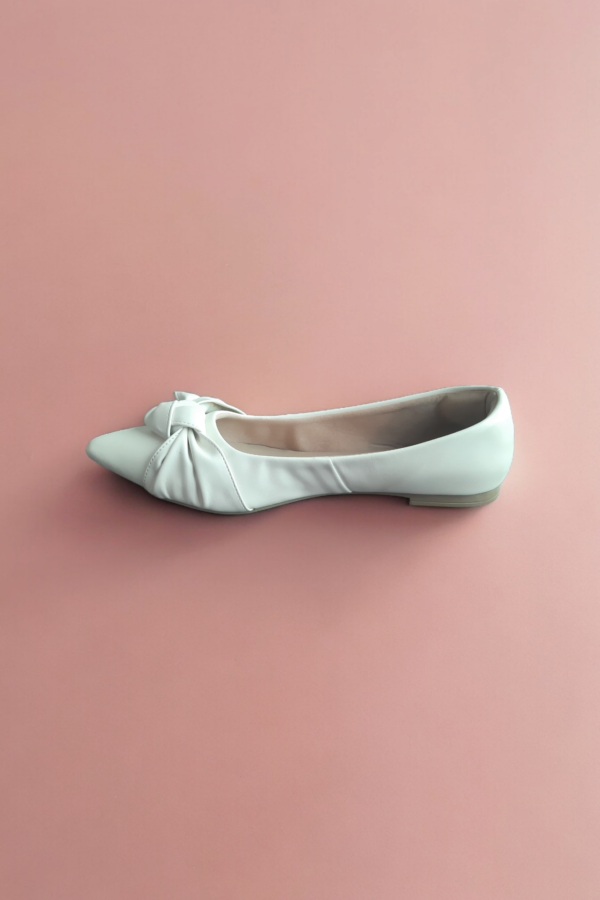 Sapatilha Confort Laço Off White - Imagem 3